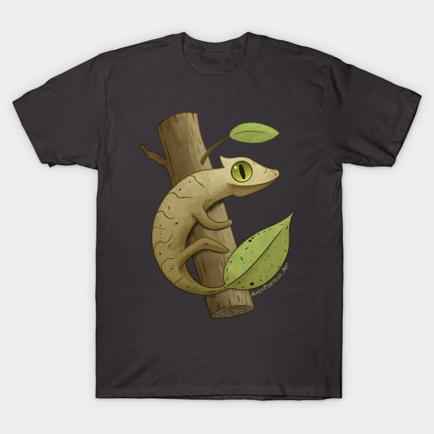 Leaf Gecko T-Shirt by Andy Portillo